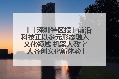 「深圳特区报」前沿科技正以多元形态融入文化领域 机器人数字人齐创文化新体验