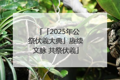 「2025年公祭伏羲大典」赓续文脉 共祭伏羲