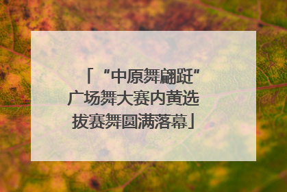“中原舞翩跹”广场舞大赛内黄选拔赛舞圆满落幕