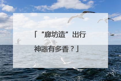“廊坊造”出行神器有多香？