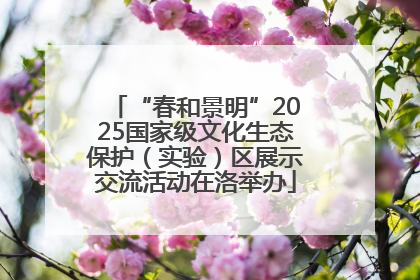 “春和景明”2025国家级文化生态保护（实验）区展示交流活动在洛举办