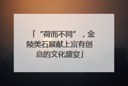 “荷而不同”，金陵美石展献上富有创意的文化盛宴