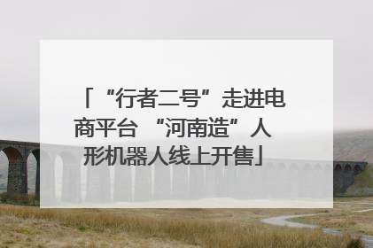 “行者二号”走进电商平台 “河南造”人形机器人线上开售