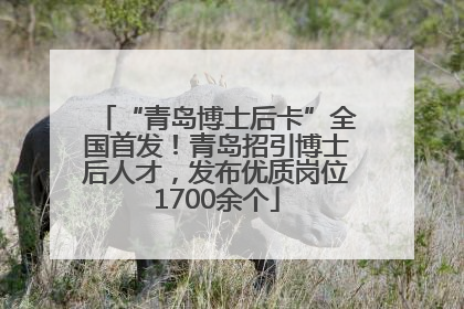 “青岛博士后卡”全国首发！青岛招引博士后人才，发布优质岗位1700余个
