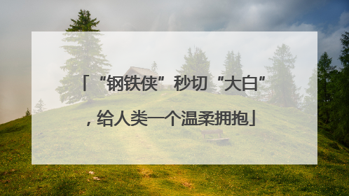 “钢铁侠”秒切“大白”，给人类一个温柔拥抱