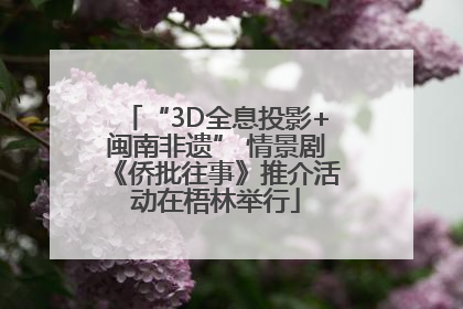 “3D全息投影+闽南非遗” 情景剧《侨批往事》推介活动在梧林举行
