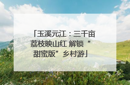玉溪元江：三千亩荔枝映山红 解锁“甜蜜版”乡村游