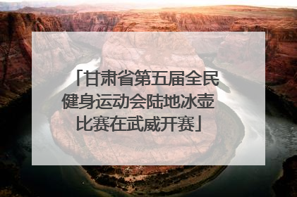 甘肃省第五届全民健身运动会陆地冰壶比赛在武威开赛