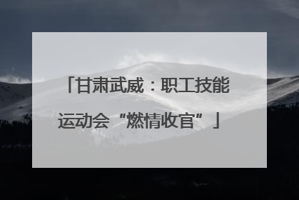 甘肃武威：职工技能运动会“燃情收官”