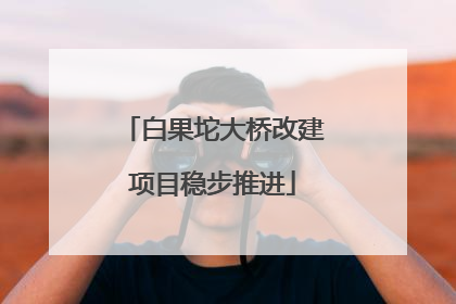 白果坨大桥改建项目稳步推进