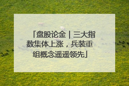 盘股论金｜三大指数集体上涨，兵装重组概念遥遥领先
