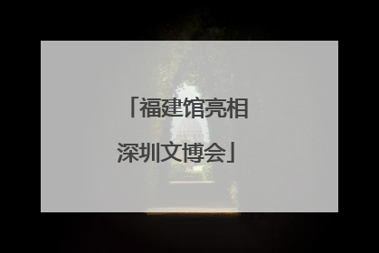 福建馆亮相深圳文博会