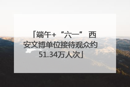 端午+“六一” 西安文博单位接待观众约51.34万人次