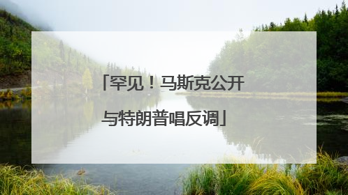 罕见！马斯克公开与特朗普唱反调