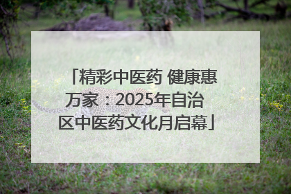 精彩中医药 健康惠万家：2025年自治区中医药文化月启幕