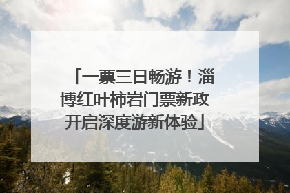 一票三日畅游！淄博红叶柿岩门票新政开启深度游新体验