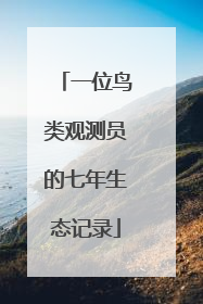 一位鸟类观测员的七年生态记录