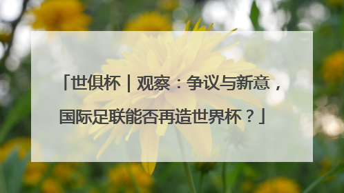 世俱杯｜观察：争议与新意，国际足联能否再造世界杯？