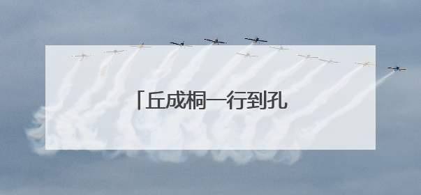 丘成桐一行到孔子研究院考察