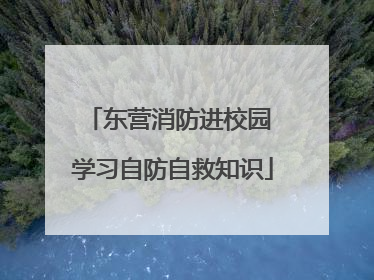 东营消防进校园 学习自防自救知识