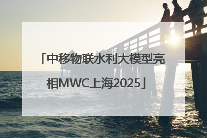 中移物联水利大模型亮相MWC上海2025