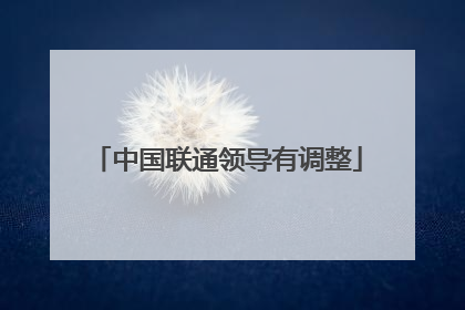 中国联通领导有调整