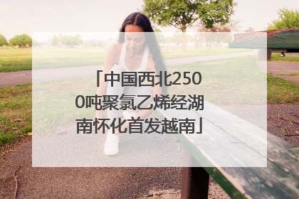 中国西北2500吨聚氯乙烯经湖南怀化首发越南