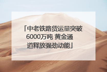 中老铁路货运量突破6000万吨 黄金通道释放强劲动能