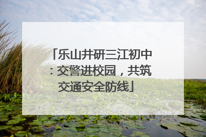 乐山井研三江初中：交警进校园，共筑交通安全防线