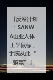 反卷计划：SANWA山业人体工学鼠标，手腕从此“躺赢”