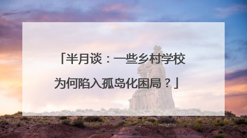半月谈：一些乡村学校为何陷入孤岛化困局？