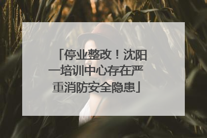 停业整改！沈阳一培训中心存在严重消防安全隐患