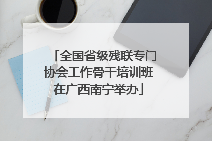 全国省级残联专门协会工作骨干培训班在广西南宁举办