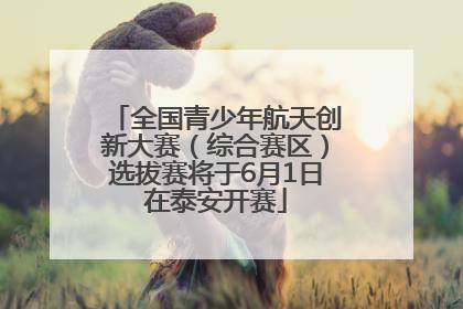 全国青少年航天创新大赛（综合赛区）选拔赛将于6月1日在泰安开赛