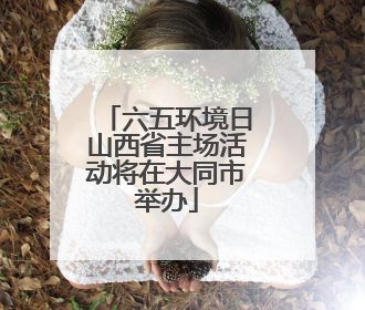 六五环境日山西省主场活动将在大同市举办