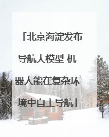 北京海淀发布导航大模型 机器人能在复杂环境中自主导航