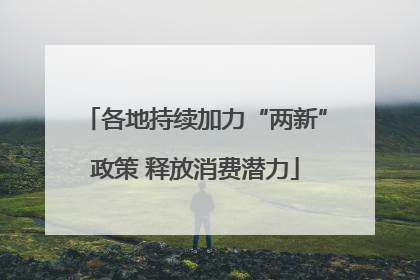 各地持续加力“两新”政策 释放消费潜力