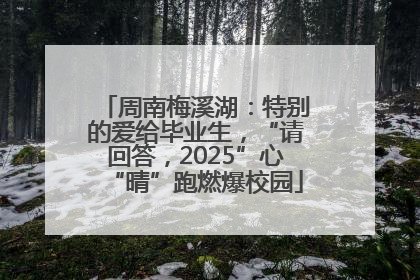 周南梅溪湖：特别的爱给毕业生，“请回答，2025”心“晴”跑燃爆校园