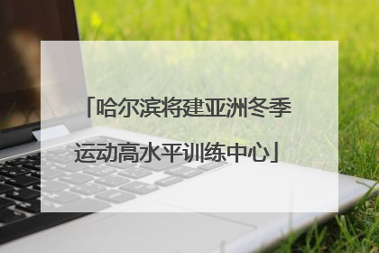 哈尔滨将建亚洲冬季运动高水平训练中心