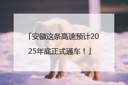 安徽这条高速预计2025年底正式通车！