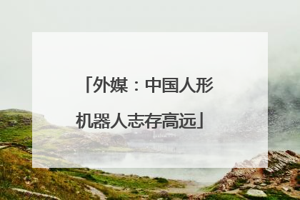 外媒：中国人形机器人志存高远