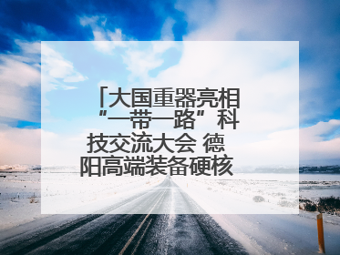 大国重器亮相“一带一路”科技交流大会 德阳高端装备硬核成果彰显实力