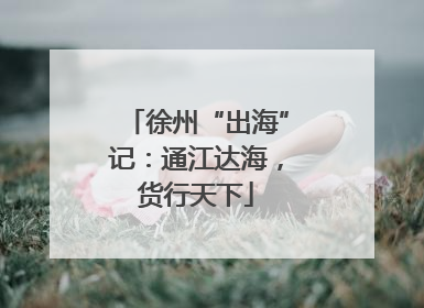 徐州“出海”记：通江达海，货行天下