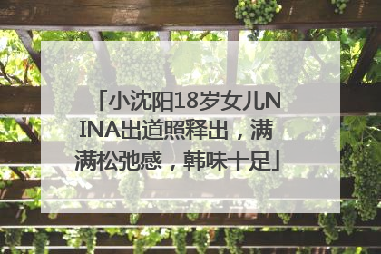 小沈阳18岁女儿NINA出道照释出，满满松弛感，韩味十足
