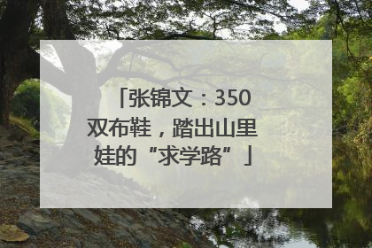 张锦文：350双布鞋，踏出山里娃的“求学路”