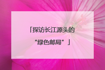 探访长江源头的“绿色邮局”