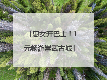 惠女开巴士！1元畅游崇武古城