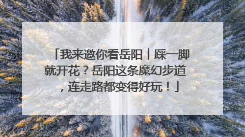 我来邀你看岳阳丨踩一脚就开花？岳阳这条魔幻步道，连走路都变得好玩！