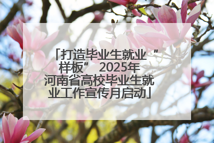 打造毕业生就业“样板” 2025年河南省高校毕业生就业工作宣传月启动