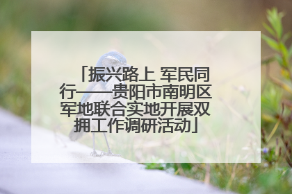 振兴路上 军民同行——贵阳市南明区军地联合实地开展双拥工作调研活动